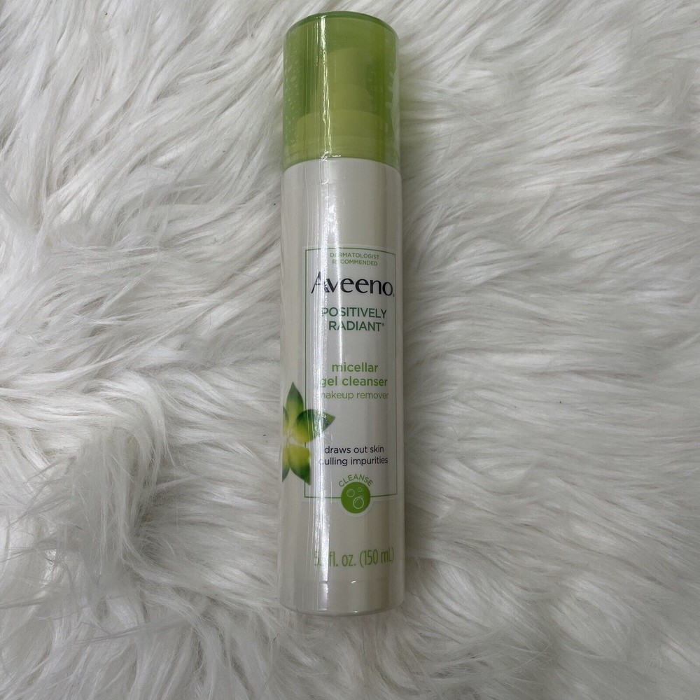 Aveeno Positively Radiant Micellar Gel Makeup Remover 5.1 fl. oz / 150 ml Sealed